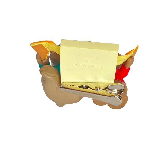 1994 Hallmark Keepsake Friends Stand By You Bears Sharing Pizza Ornament Vintage - Picture 5 of 8